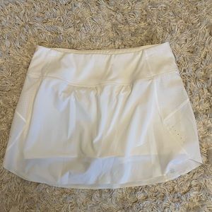 White Athleta Run With It Skort
